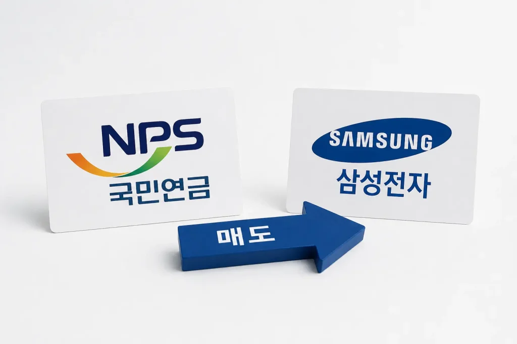 국민연금이 삼성전자를 매도한 이유와 리밸런싱 전략을 나타낸 이미지